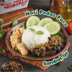 Nasi Pedas Paru Sambal Ijo