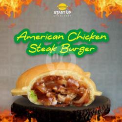 American Chicken Steak Burger