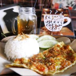 Paket Nasi Telur Penyet Plus Lemon Tea