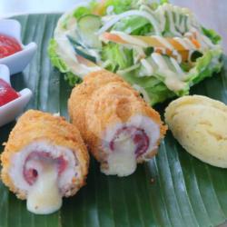 Chicken Cordon Bleu / Ayam Dan Bacon Ayam Mozzarela