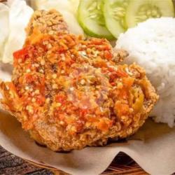 Nasi   Ayam Geprek   Tempe   Teh Poci