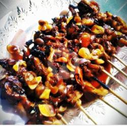 Sate Jamur Bumbu Kacang