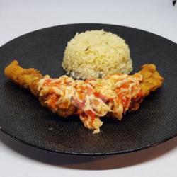 Ikan Sambal Mangga   Nasi Gurih Daun Jeruk