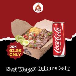 Nasi Wagyu Bakar   Coca Cola