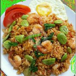 Nasi Goreng Pete Special Cumi Udang Telor Ceplok (level 1-5)