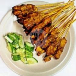 Sate Ayam Tampa Kulit Asin Pedas Sedang