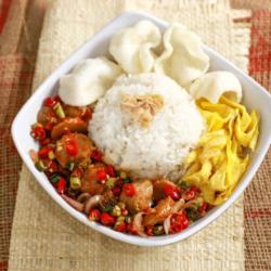 Nasi Bakso Sambal Matah