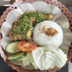 Nasi   Ayam Penyet Sambal Hijau