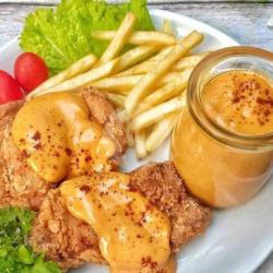 Ayam Saus Keju   Kentang Goreng