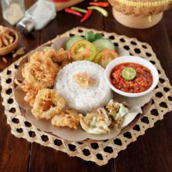 Paket Nasi Cumi Crispy