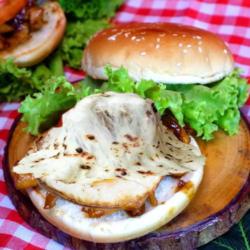 Mozarella Chicken Teriyaki   Egg Burger