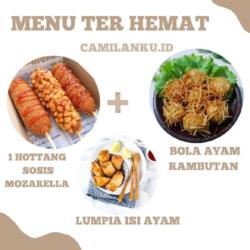 Paket Ter-hemat Hemat Hottang Mozarella Bola Ayam   Lumpia Isi Ayam