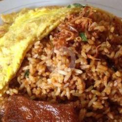 Nasi Goreng Bakso Telor Campur   Telur Dadar