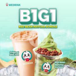 B1g1 Red Bean Matcha Sundae