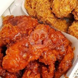 Nasi Ayam Crispy Hot Lava Sauce Gobyos