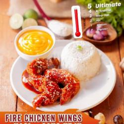 Fire Chicken Wings   Nasi