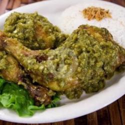 Ayam Gepuk Cabe Ijo, Nasi Putih