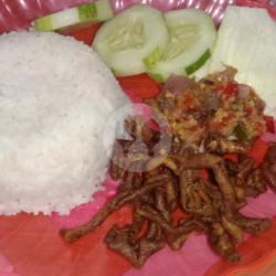 Nasi Lalapan Usus Free Tahu