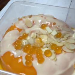 Mango Cheese Pudding / Puding Mangga Keju