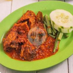 Lele Sambel Merah   Nasi   Es Jeruk