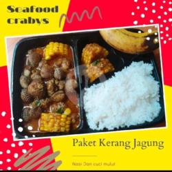 Paket Nasi Kerang Jagung Saos Padang