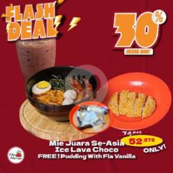 Fd Mie Juara Se- Asia   Ice Lava Choco   Pudding With Fla Vanilla