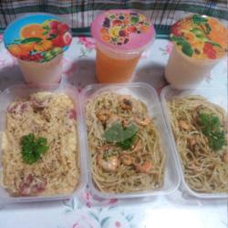 Shrimp Oglio Olio   Susu Mangga Jelly