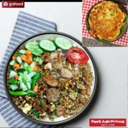 Nasi Goreng Komlpit  Telor Bebek Dadar