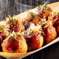 Takoyaki Telor Puyuh Premium ( Isi 5 )