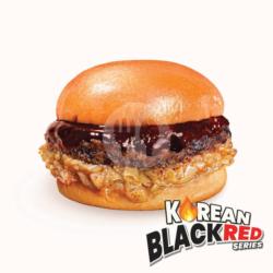 Black/red Sauce Beef Burger