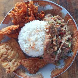 Nasi Pecel Udang Krispy