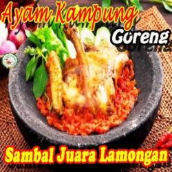 Penyetan Ayam Kampung Goreng   Tahu Tempe