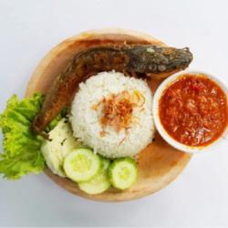 Pecel Lele   Nasi   Tahu   Tempe   Sate Usus