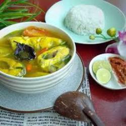 Nasi   Ikan Bandeng Bumbu Kuning