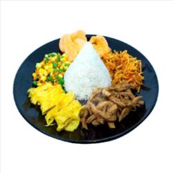 Tumpeng Mini - Nasi Ayam Suwir Kecap