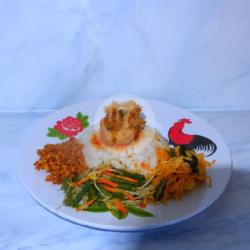 Nasi Campur   Perkedel