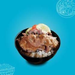 Nasi Setik Sapi Saos Steak