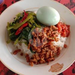 Nasi Rames   Telor Asin