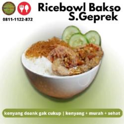 Ricebowl Bakso Sambal Geprek