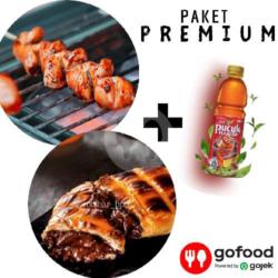 Sosis Bakar   Roti Bakar Tiramisu Crunchy   1 Btl Teh Pucuk