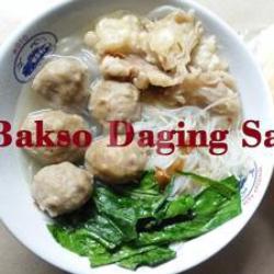 Bakso Daging Sapi Komplit   Tetelan