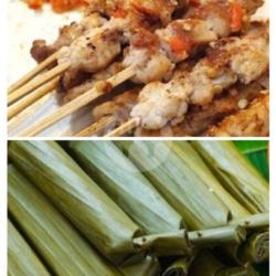 Lontong Sate Taichan/asin Pedes