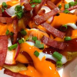 Fried Potato Beef Bacon And Cheese - Gofood