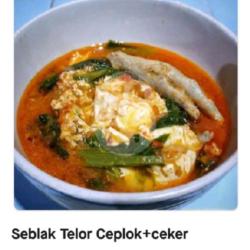 Seblak Telor Ceplok   Ceker