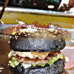 Burger Black Beef Patty Barokah