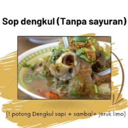 Sop Dengkul Sapi (tanpa Sayuran)