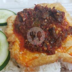 Nasi Putih Telur   Sambal Baby Cumi