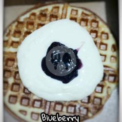 2pcs Ice Cream Blueberry/strawberry Waffle