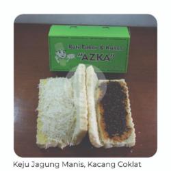 Roti Kasino 1/2 Keju Jagung Manis Susu- 1/2 Kacang Coklat Susu