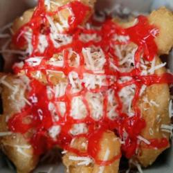 Pisang Tanduk Goreng Strawbery Keju